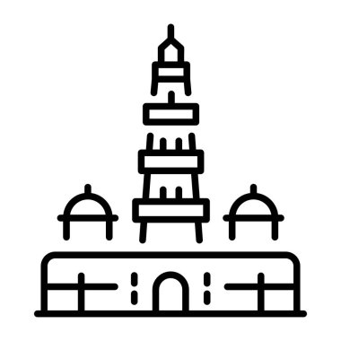 Zafer kulesini temsil eden doğrusal bir simge