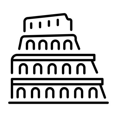 Kolezyumu gösteren bir satır biçimi simgesi