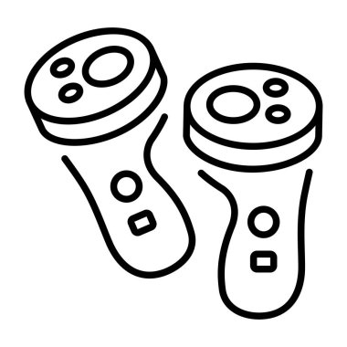 Bir vr denetleyici dişlisini gösteren doğrusal bir simge