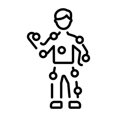 Hareket takip sensörünü temsil eden doğrusal bir simge