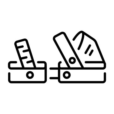 VR ayakkabıları tasvir eden doğrusal bir simge