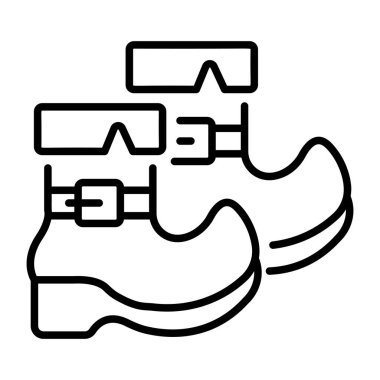 Patrick ayakkabılarını gösteren bir satır biçimi simgesi