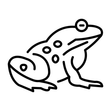 Kurbağayı gösteren bir satır biçimi simgesi