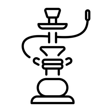 Su borusu dumanı tasvir eden bir taslak biçimi simgesi  