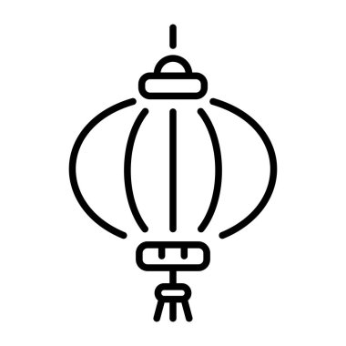 Kağıt feneri temsil eden doğrusal bir simge  