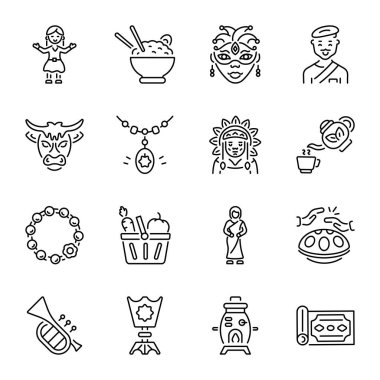 Antik Kültür Doğrusal Biçim Simgelerinin Kümesi 