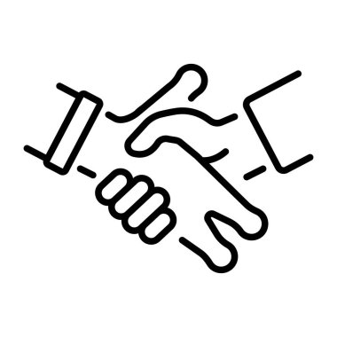 Uzaylı tokalaşmasını gösteren bir satır biçimi simgesi