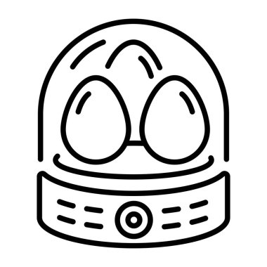 Yumurta kuluçka makinesini temsil eden doğrusal bir simge