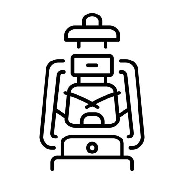 Gazyağı lambasını gösteren bir satır biçimi simgesi 