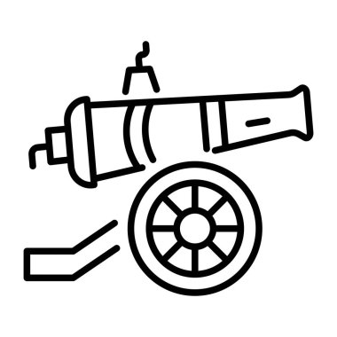 Savaş toplarını gösteren bir satır biçimi simgesi  