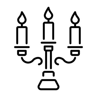 Candelabra 'yı tasvir eden bir taslak biçim simgesi  