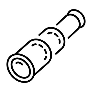 Teleskop tasvir eden bir taslak biçim simgesi  