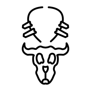 Kemik kolyesini temsil eden doğrusal bir simge  