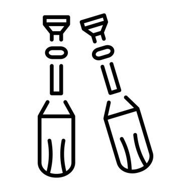 Tekne küreklerini gösteren bir satır biçimi simgesi  