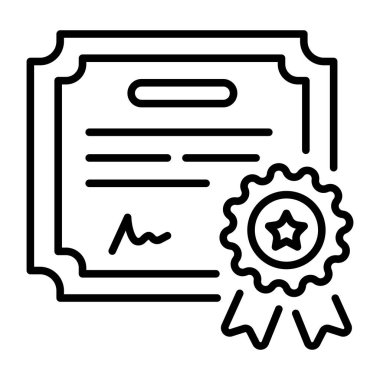 Sertifikayı temsil eden doğrusal biçim simgesi