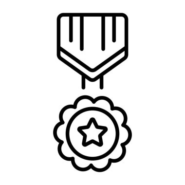 Madalyayı temsil eden doğrusal bir simge