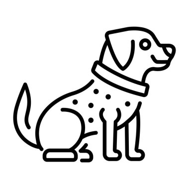 Köpek tasmasını gösteren bir satır biçimi simgesi