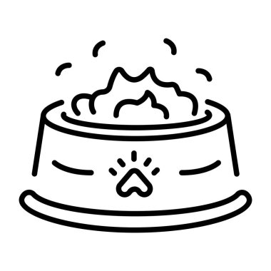 Hayvan mamalarını gösteren bir çizgi biçimi simgesi