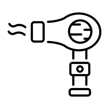 Hayvan kurutma makinesini gösteren bir satır biçimi simgesi