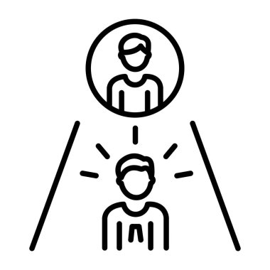 Akıl hocalığını temsil eden doğrusal bir simge