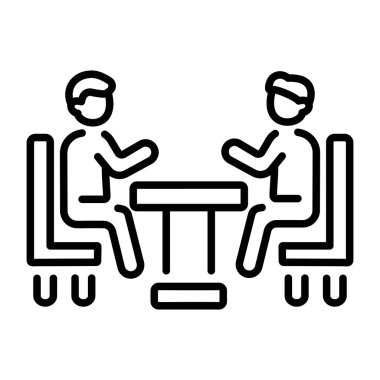 Takım tartışmasını gösteren bir satır biçimi simgesi