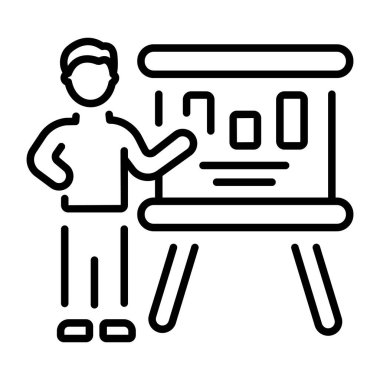 Lider sunumu temsil eden doğrusal bir simge