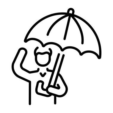 Koruyucu liderliği temsil eden doğrusal bir simge