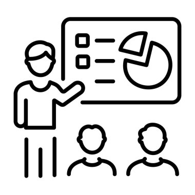 Semineri tasvir eden bir taslak biçim simgesi