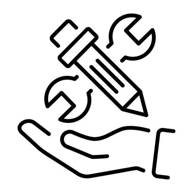 Beceri geliştirmeyi temsil eden doğrusal bir simge