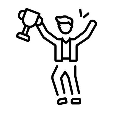 Galibiyeti tasvir eden bir taslak biçim simgesi