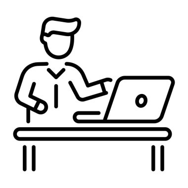 Yöneticiyi gösteren bir satır biçimi simgesi