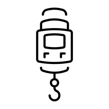 Taşınabilir ölçekte tasvir edilen bir taslak biçim simgesi