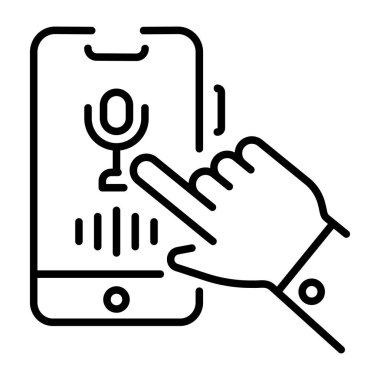 Ses iletisini gösteren bir satır biçimi simgesi