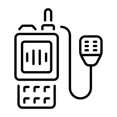 Polis radyosunu gösteren bir satır biçimi simgesi