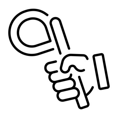 Filtre anahtarı gösteren bir taslak biçim simgesi