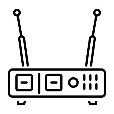 Dijital şifre çözücüyü temsil eden doğrusal bir simge