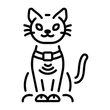 Dijital yaka aygıtını gösteren doğrusal bir simge