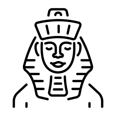 Abu Simbel 'i gösteren bir satır biçimi simgesi