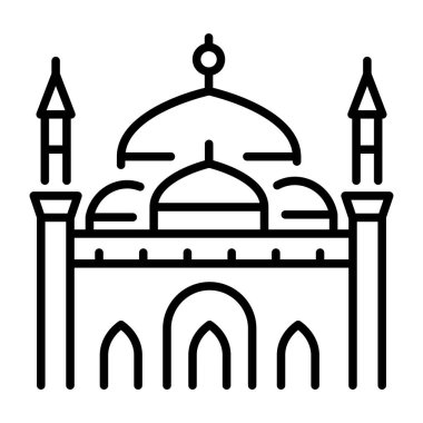 Kaymaktaşı camisini tasvir eden bir taslak biçim simgesi