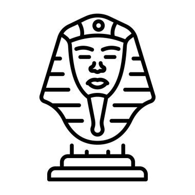 Tutankamon 'u temsil eden doğrusal bir simge