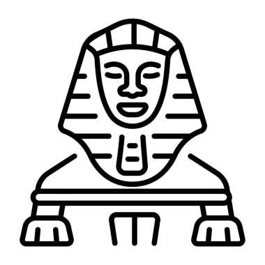 Sfenks tasvir eden bir taslak biçim simgesi