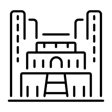 Krallar Vadisi 'ni gösteren bir çizgi simgesi