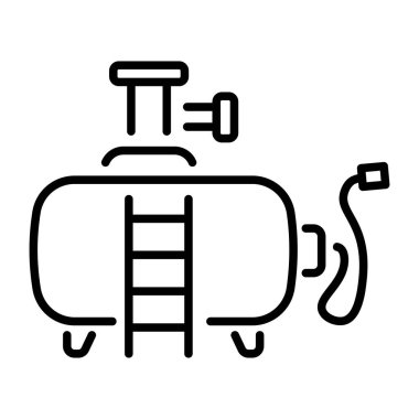 Benzin deposunu gösteren satır biçimi simgesi