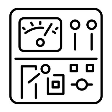 Kontrol panelini gösteren bir taslak biçim simgesi