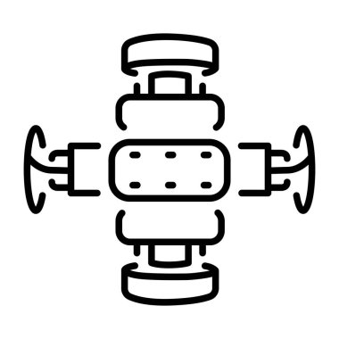 Patlama önleyiciyi gösteren bir satır biçimi simgesi
