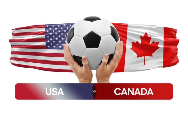 Canadá Equipos Nacionales Fútbol Partido Concepto Competición — Foto de Stock