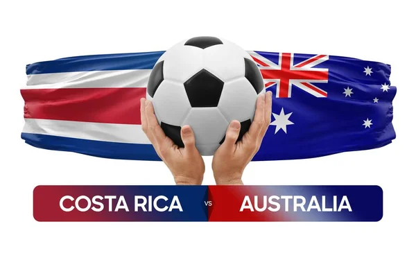Costa Rica Australia Selecciones Nacionales Fútbol Concepto Competición Partidos Fútbol — Foto de Stock