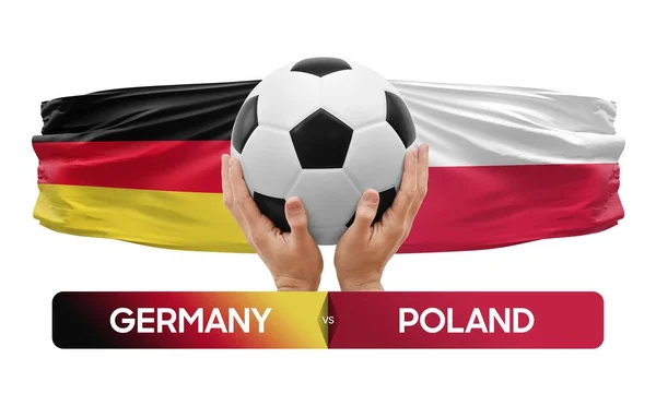 Allemagne Pologne Équipes Nationales Football Match Concept Compétition — Photo