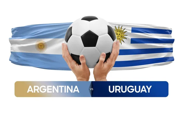 Argentina Uruguay Selecciones Nacionales Fútbol Concepto Competición Partidos — Foto de Stock