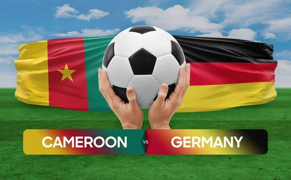 stock image Cameroon vs Germany national teams soccer football match competition concept.